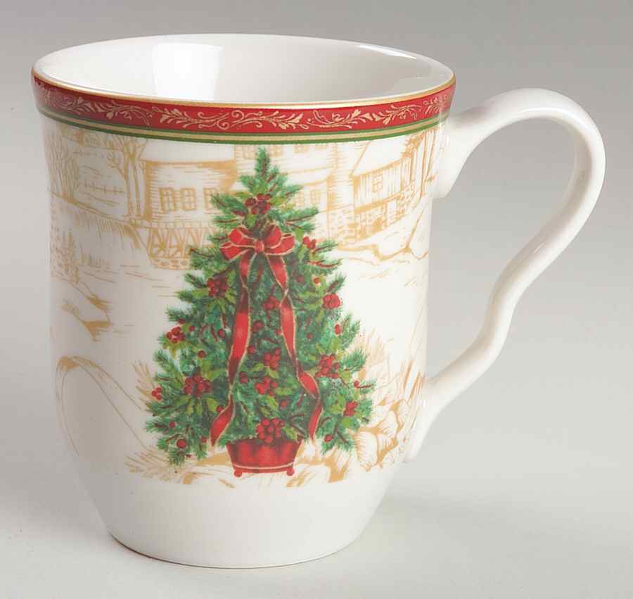 Christmas Toile Mug by 222 Fifth (PTS)-1