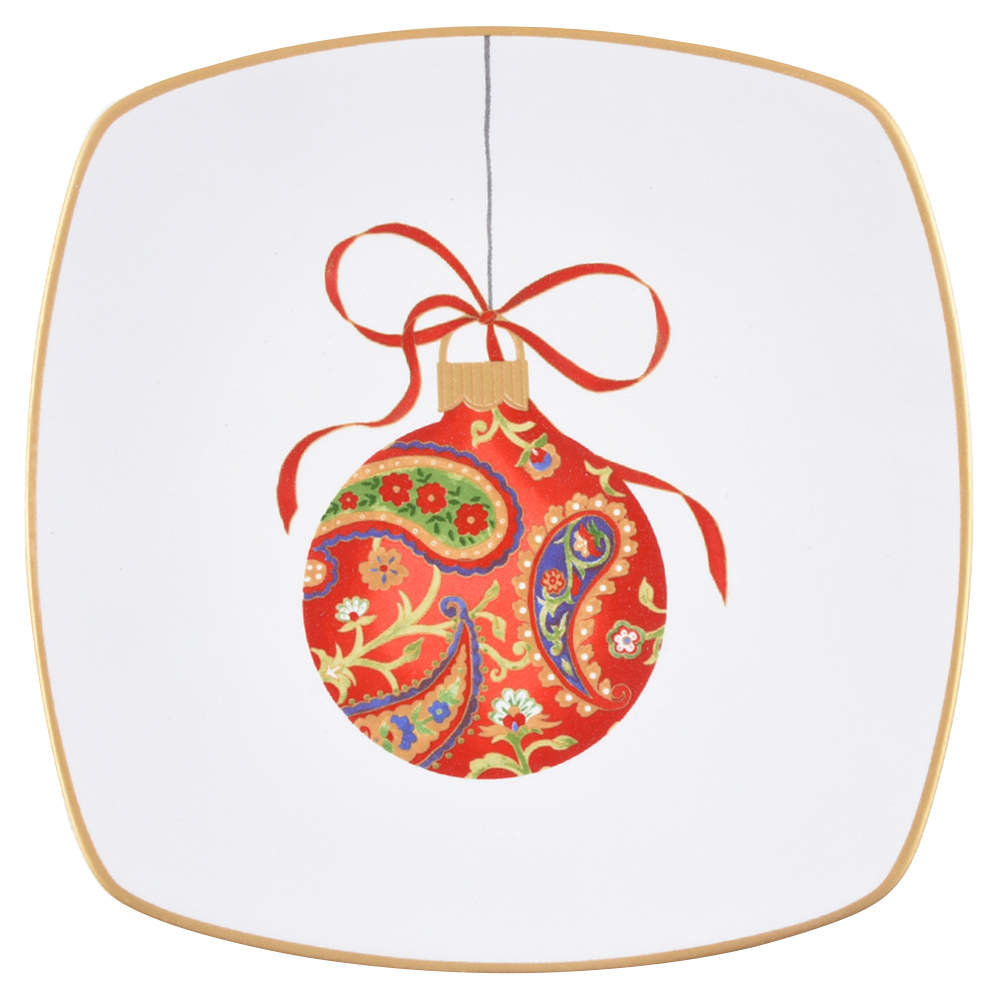Paisley Ornaments Salad/Dessert Plate by 222 Fifth (PTS)-1
