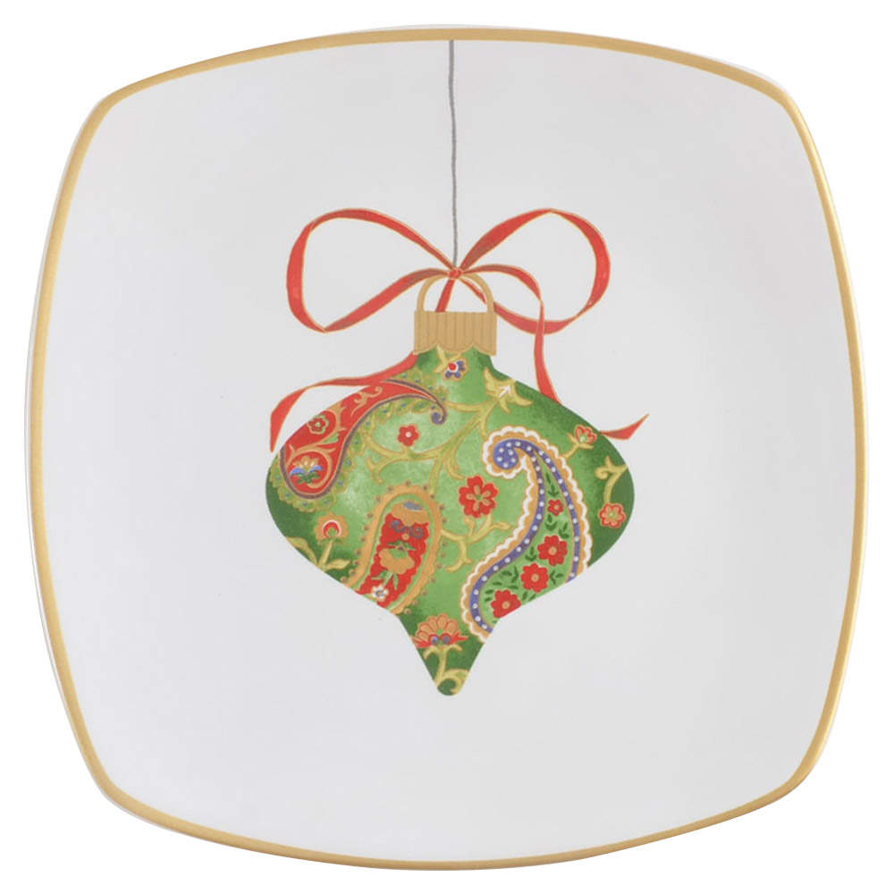 Paisley Ornaments Salad/Dessert Plate by 222 Fifth (PTS)-1