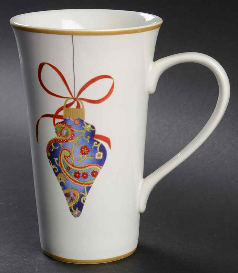 Paisley Ornaments Latte Mug by 222 Fifth (PTS)-1