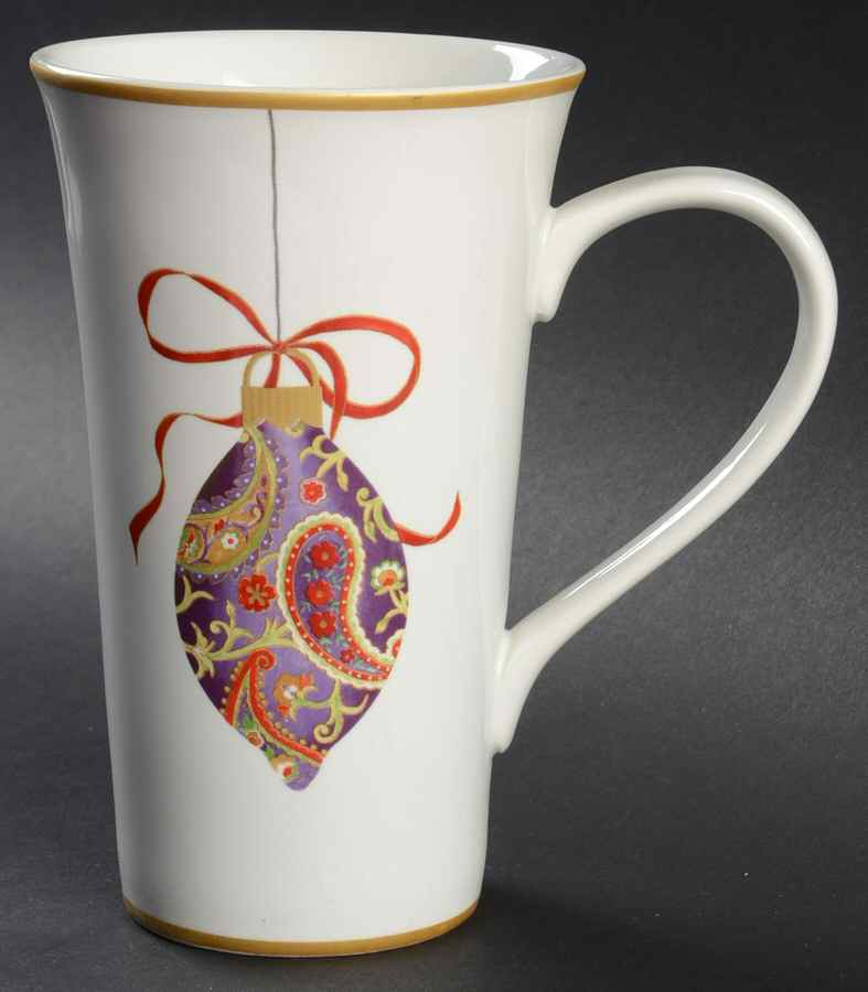 Paisley Ornaments Latte Mug by 222 Fifth (PTS)-1