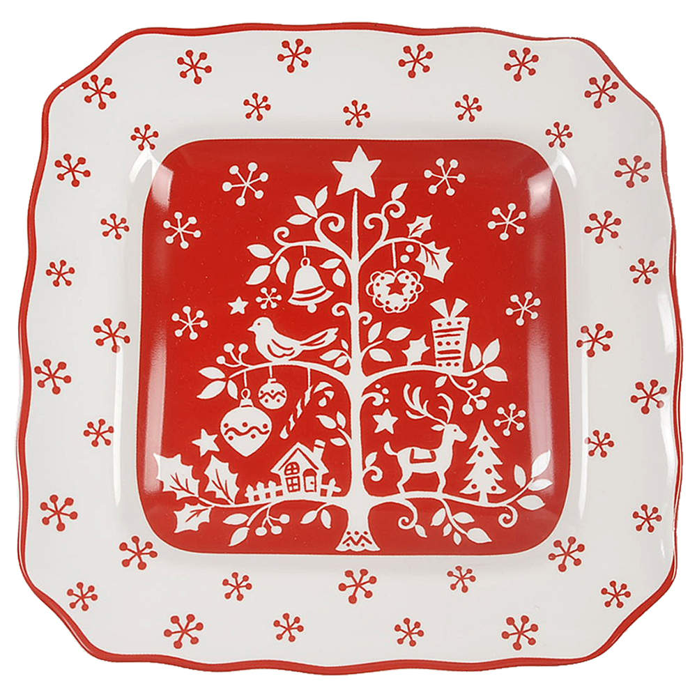 Tivoli Red Salad Plate by 222 Fifth (PTS)-1