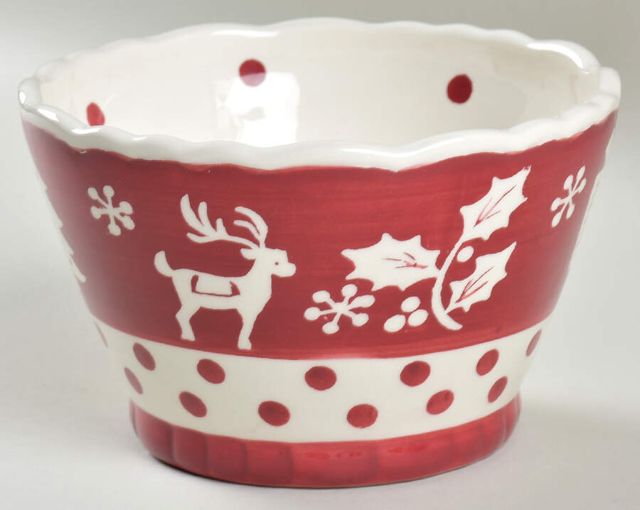 Tivoli Red Individual Appetizer Bowl by 222 Fifth (PTS)-1