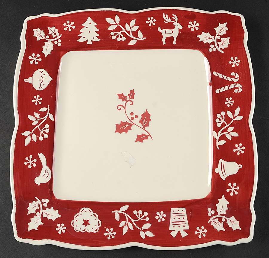 Tivoli Red Dinner Plate by 222 Fifth (PTS)-1