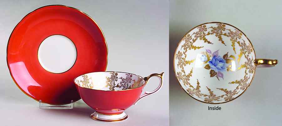 2350 Footed Cup & Saucer Set by John  Aynsley & Sons-1