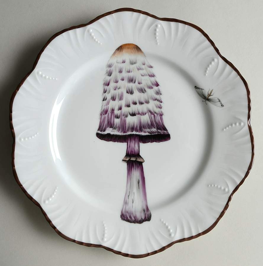 Les Champignons Dinner Plate by Alberto Pinto-1