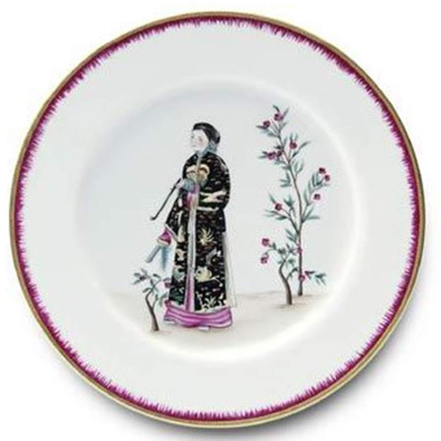 Chinoiserie Dinner Plate by Alberto Pinto-1