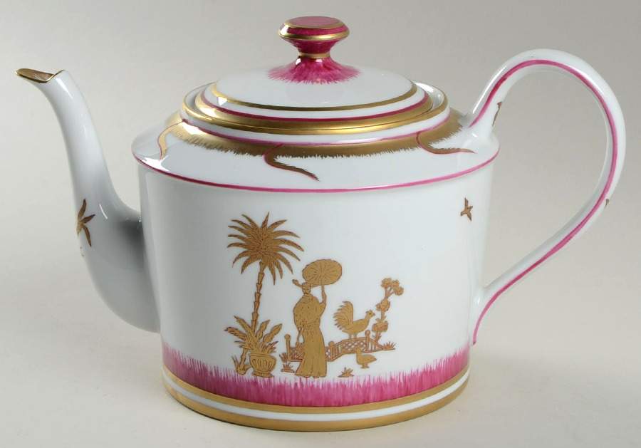 Chinoiserie Teapot & Lid by Alberto Pinto-1