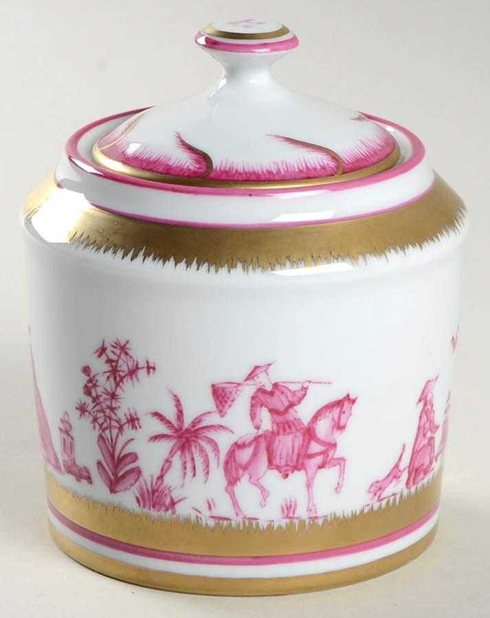 Chinoiserie Sugar Bowl & Lid by Alberto Pinto-1