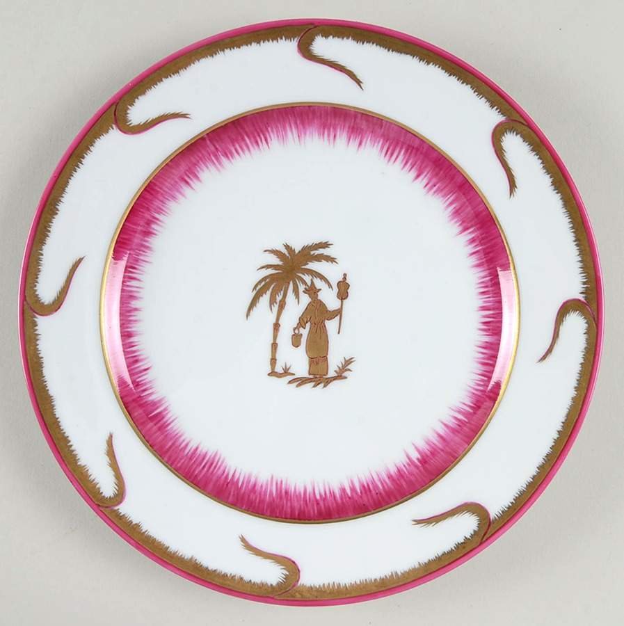 Chinoiserie Salad/Dessert Plate by Alberto Pinto-1