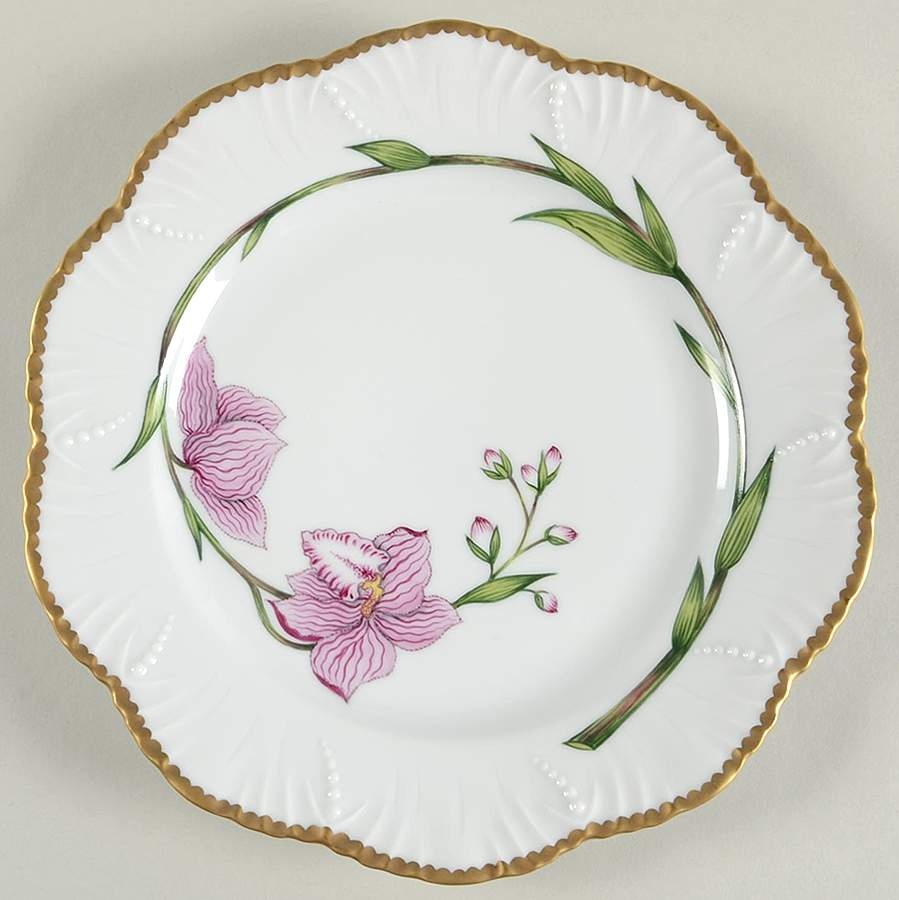 Histoires d'Orchidees Salad/Dessert Plate by Alberto Pinto-1