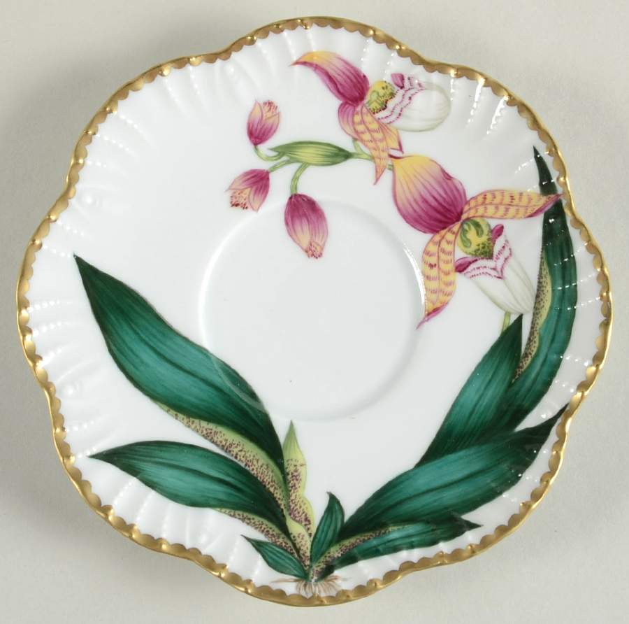 Histoires d'Orchidees Saucer by Alberto Pinto-1