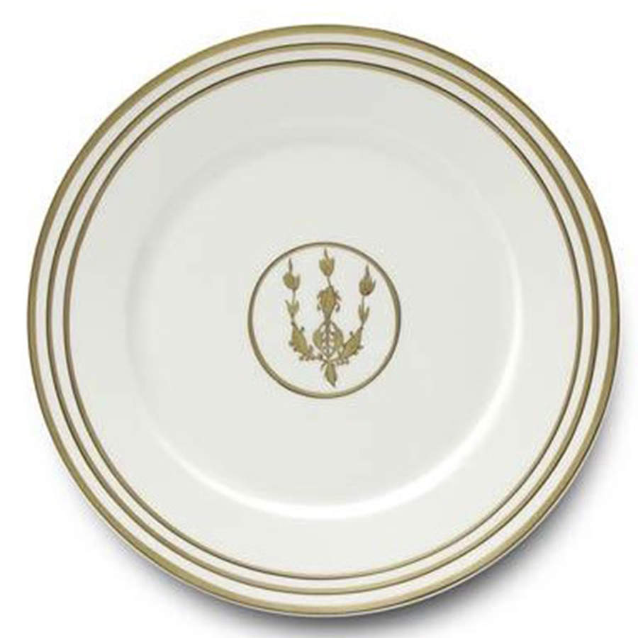 Or des Airs Or des Mers Dinner Plate by Alberto Pinto-1