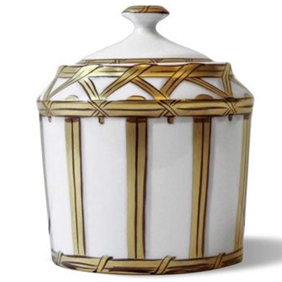 Vannerie Gold Sugar Bowl & Lid by Alberto Pinto-1
