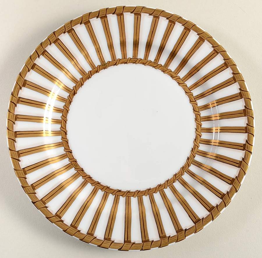 Vannerie Gold Salad/Dessert Plate by Alberto Pinto-1