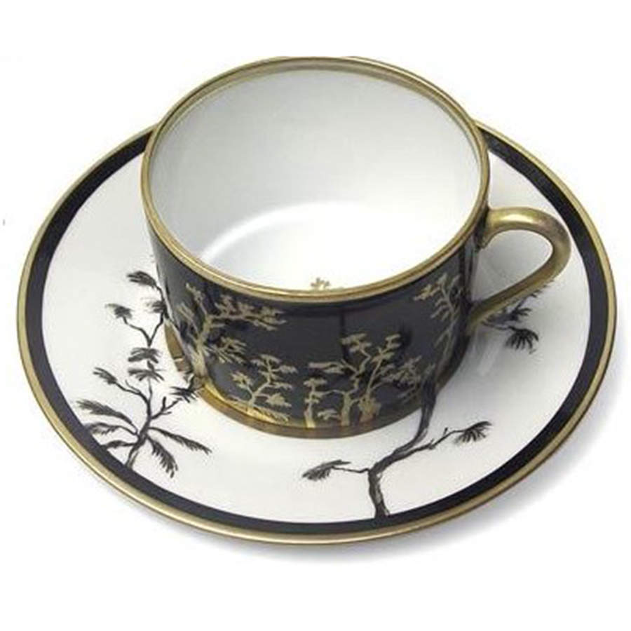 Vieux Kyoto Flat Cup & Saucer Set by Alberto Pinto-1