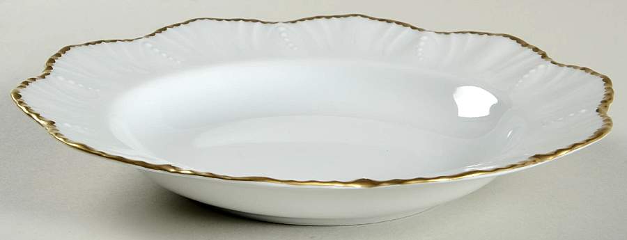 Simple Dentelle Rim Soup Bowl by Alberto Pinto-1