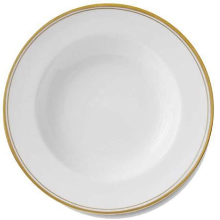 Double Filet Or Rim Soup Bowl by Alberto Pinto-1