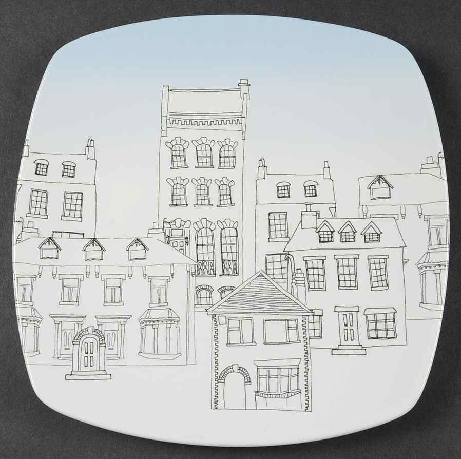 Avenue Blue Salad Plate by 222 Fifth (PTS)-1
