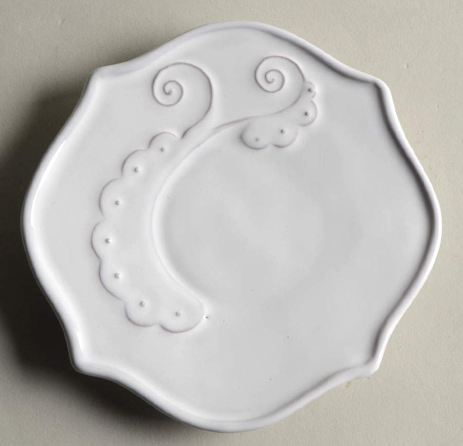 Bella Bianca Bread & Butter Plate/Cup Saucer by Arte Italica-1