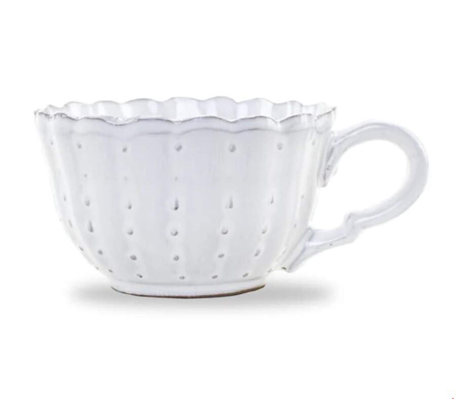 Bella Bianca Flat Cup by Arte Italica-1