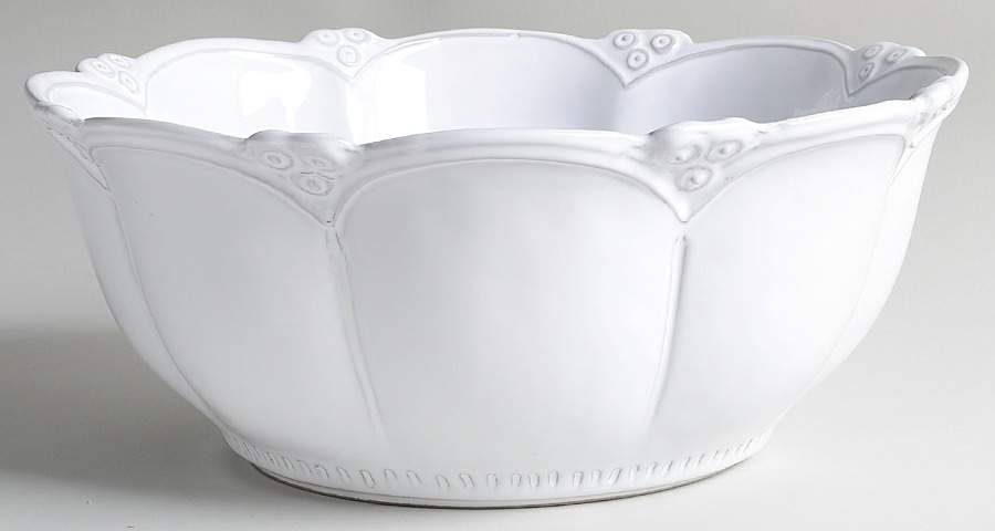 Bella Bianca 11" Large Salad Serving Bowl by Arte Italica-1