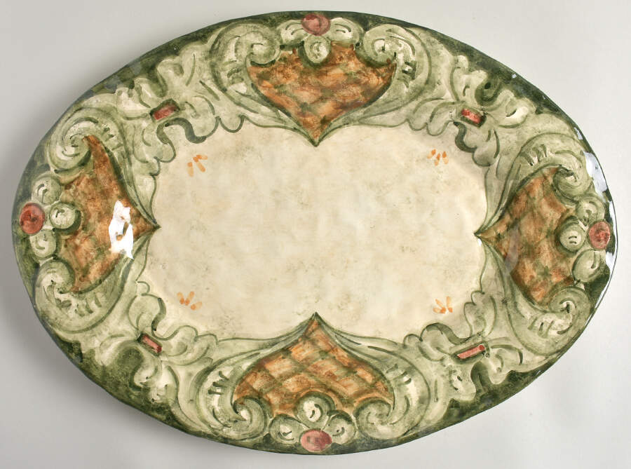 Riverbero 18" Oval Serving Platter by Arte Italica-1