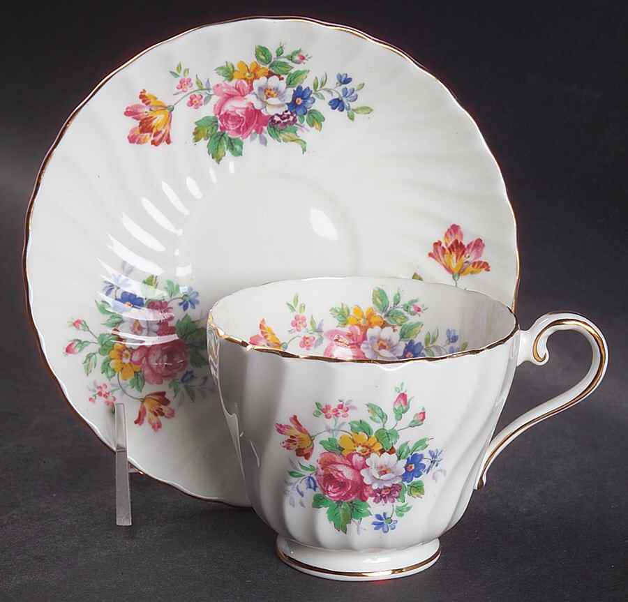 5293 Footed Cup & Saucer Set by John  Aynsley & Sons-1