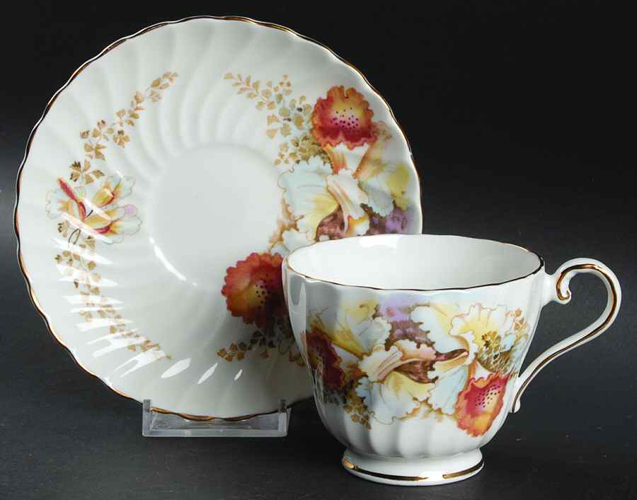 2231 Footed Cup & Saucer Set by John  Aynsley & Sons-1