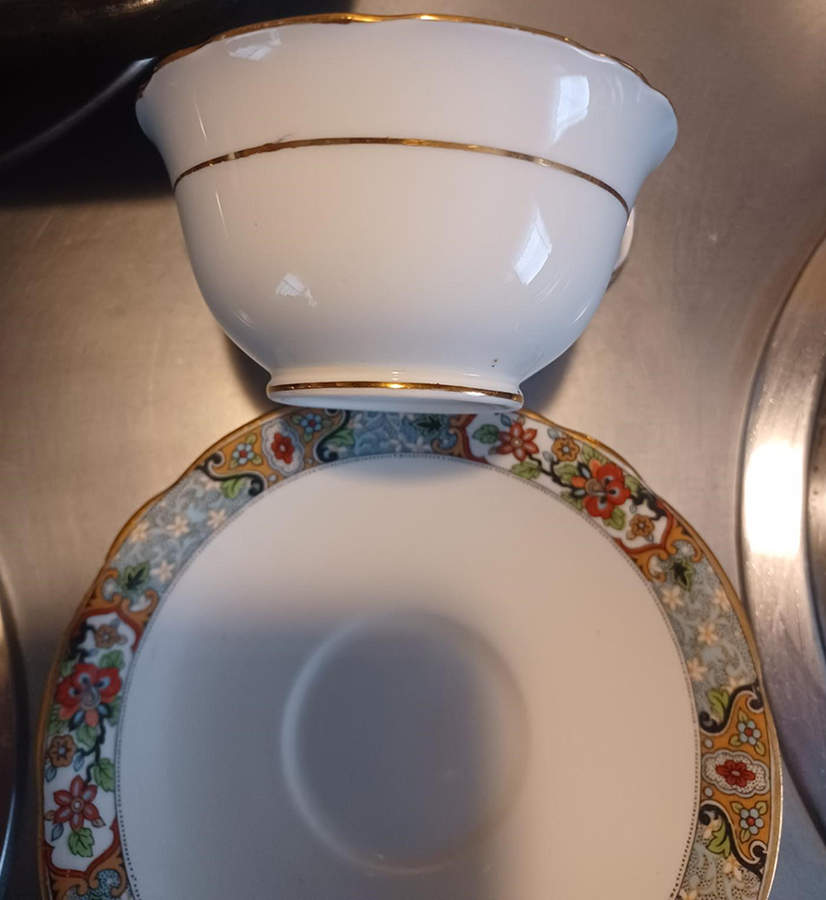 AYN194 Footed Cup & Saucer Set by John  Aynsley & Sons-1
