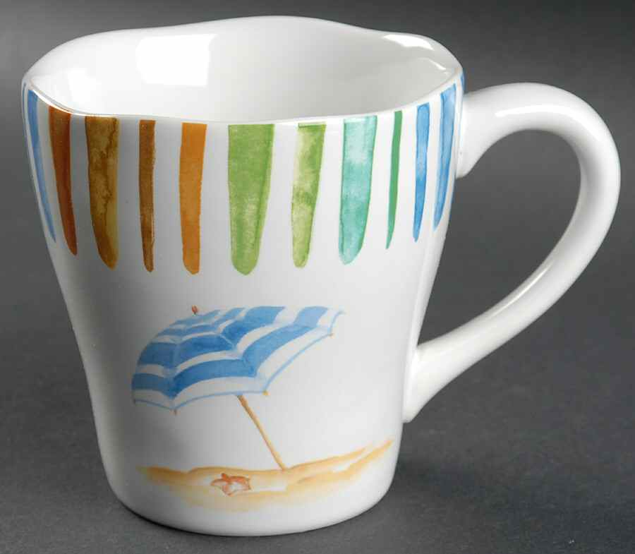 Beach Stripes Mug by 222 Fifth (PTS)-1