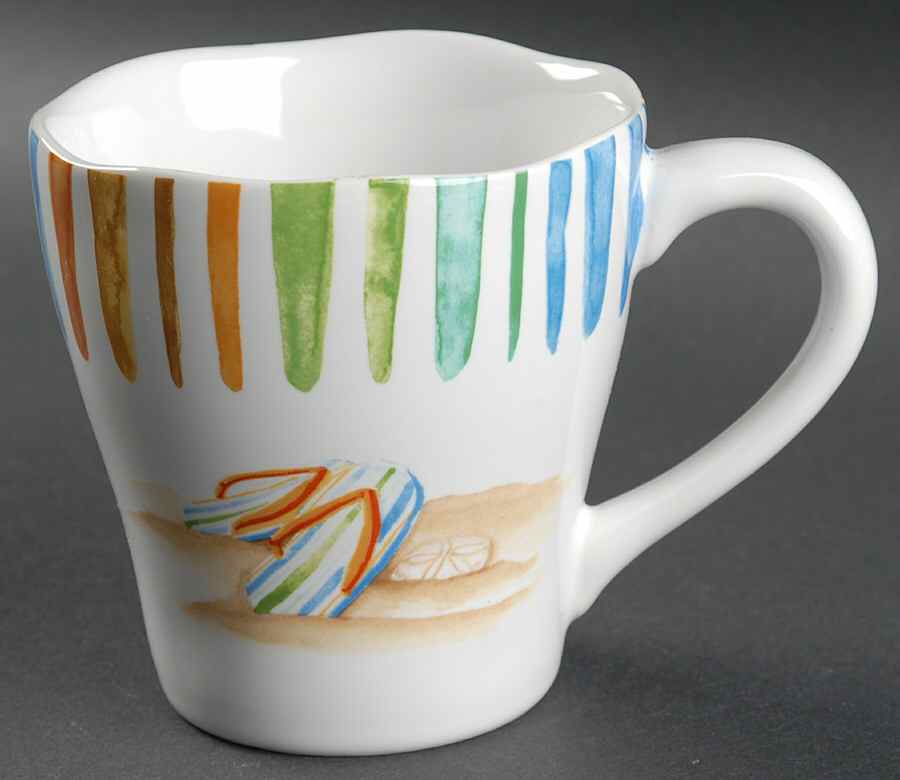 Beach Stripes Mug by 222 Fifth (PTS)-1