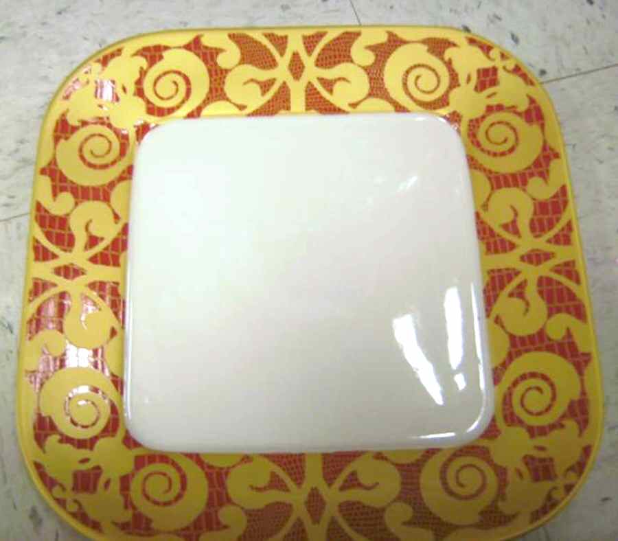 Via Venetto Red Gold Dinner Plate by 222 Fifth (PTS)-1