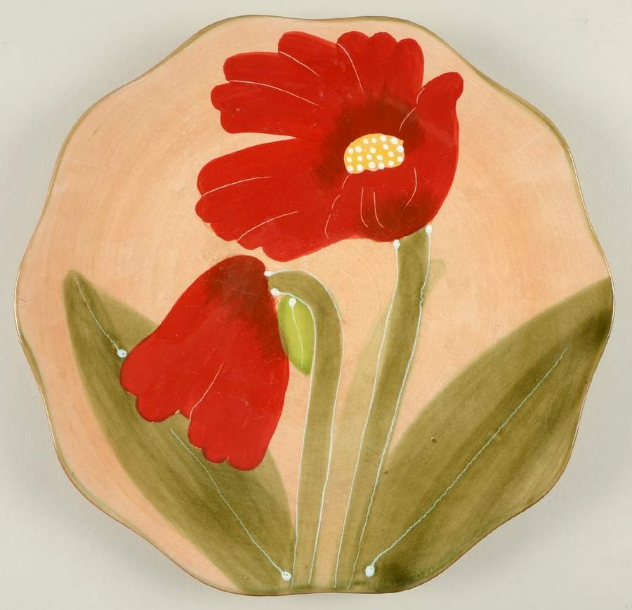 Red Renoir Dinner Plate by Ambiance-1