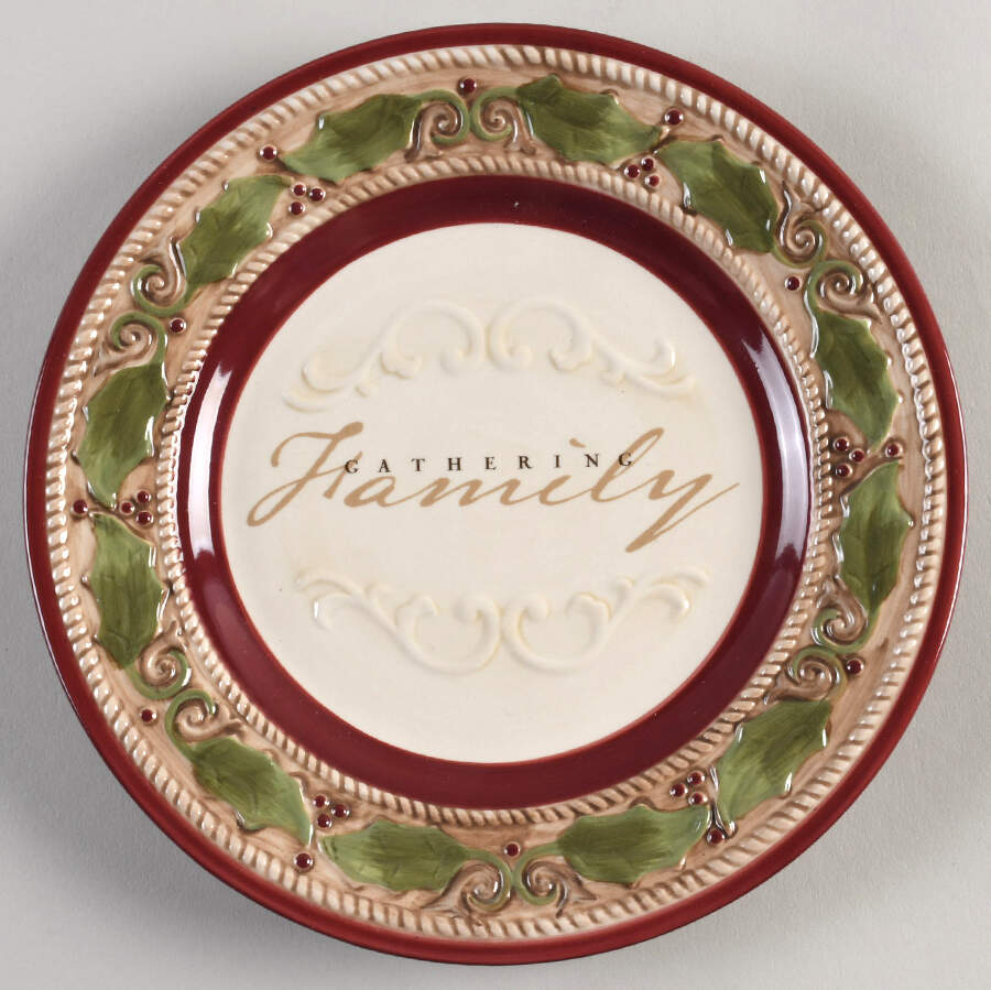 Holiday Traditions Salad Plate by Amscan-1