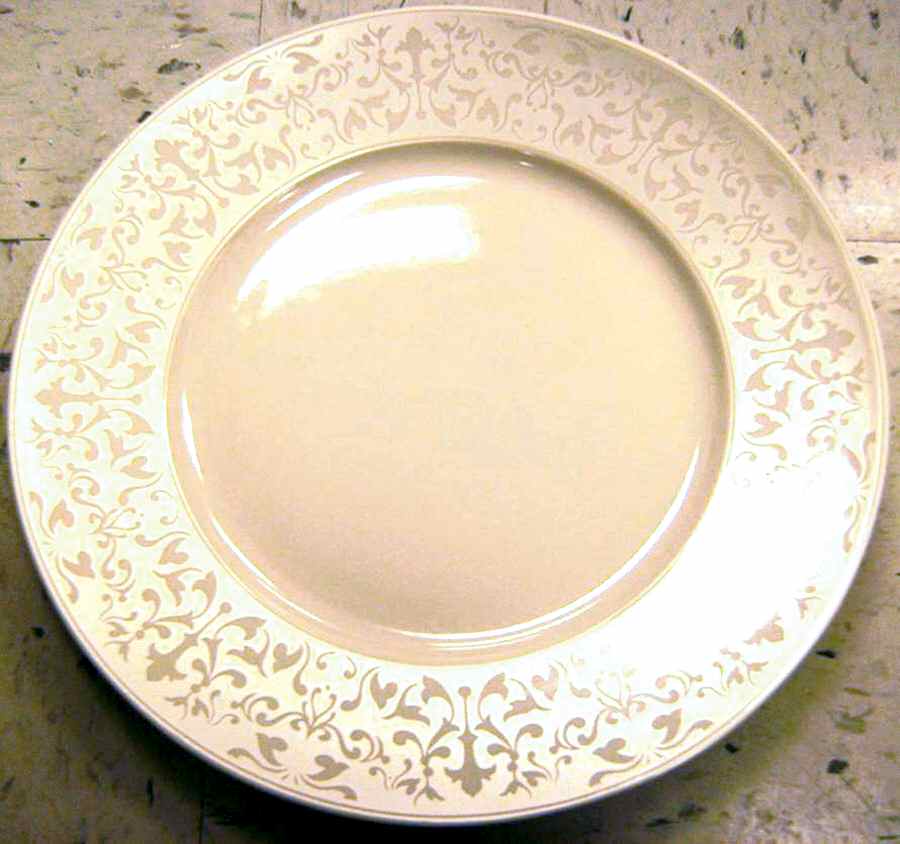 Orchestra White Dinner Plate by 222 Fifth (PTS)-1