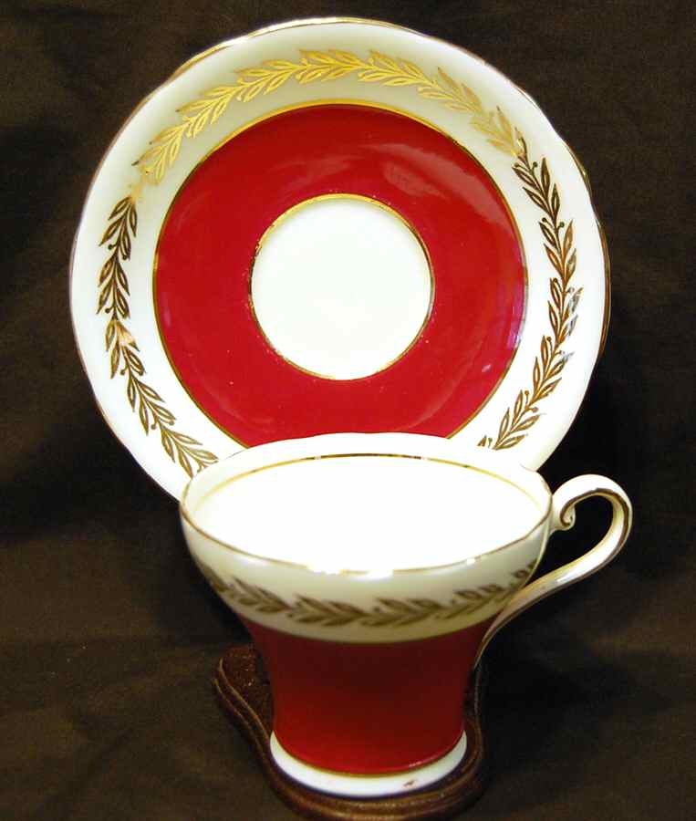 B5367 Flat Cup & Saucer Set by John  Aynsley & Sons-1