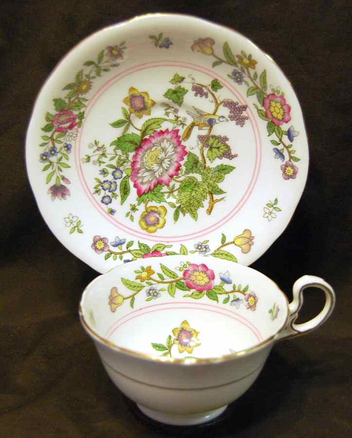C714 Footed Cup & Saucer Set by John  Aynsley & Sons-1