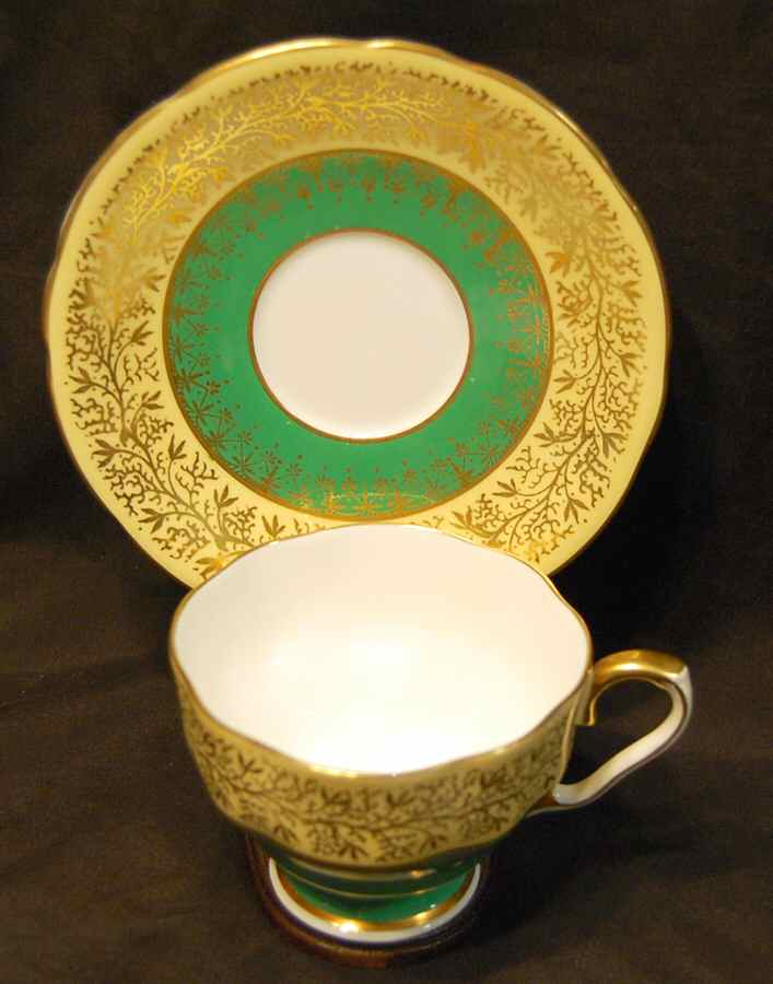 C865 Footed Cup & Saucer Set by John  Aynsley & Sons-1