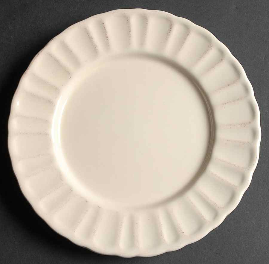 Classique Cream Baroque Salad/Dessert Plate by Ambiance-1