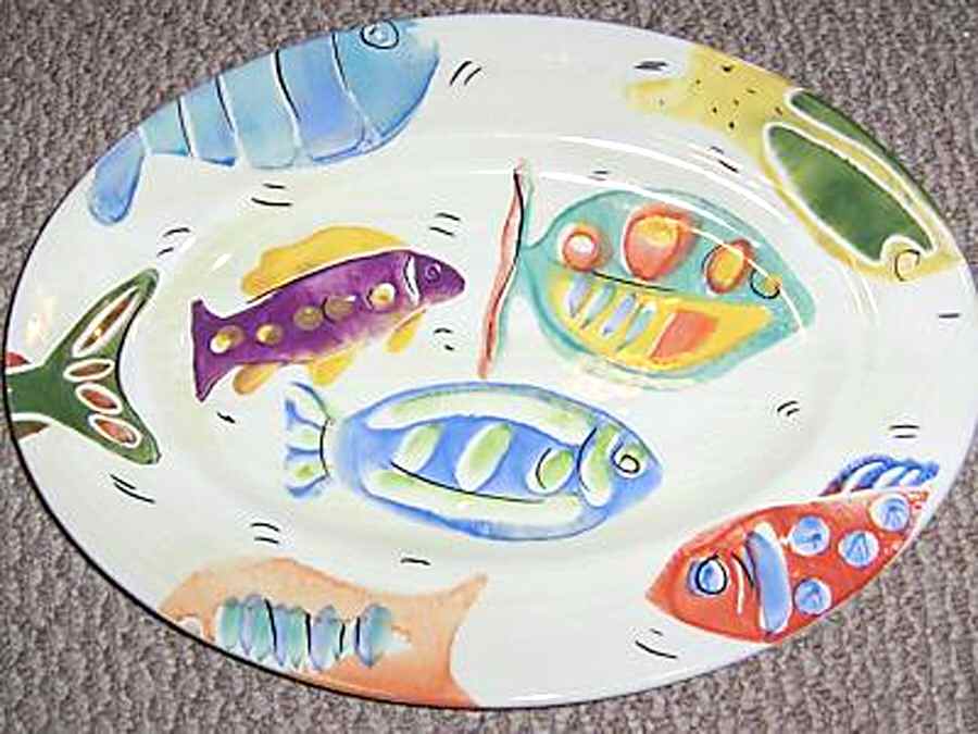 AFA5 14" Oval Serving Platter by Antica Fornace-1