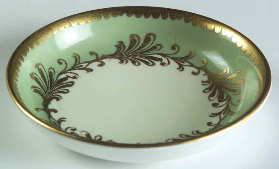 Rutland Nile Sage Green (Smooth) Butter Pat by John  Aynsley & Sons-1