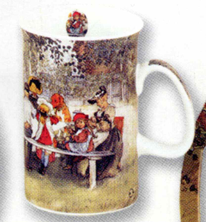 Breakfast Under the Great Birch Mug by Ashdene-1