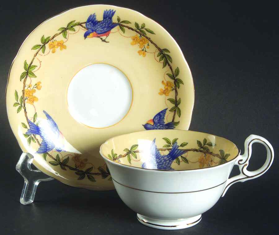 B5197-7 Footed Cup & Saucer Set by John  Aynsley & Sons-1