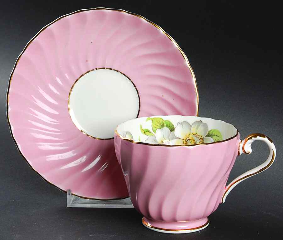 1171 Footed Cup & Saucer Set by John  Aynsley & Sons-1