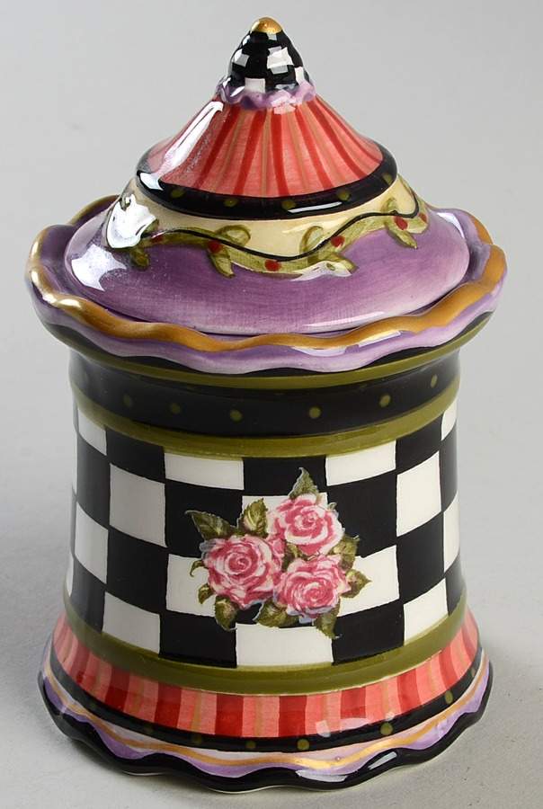 Amber Rose Sugar Bowl & Lid by Ambiance-1