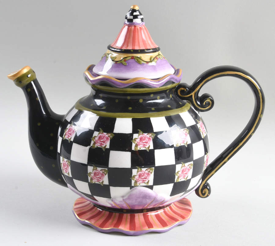 Amber Rose Teapot & Lid by Ambiance-1