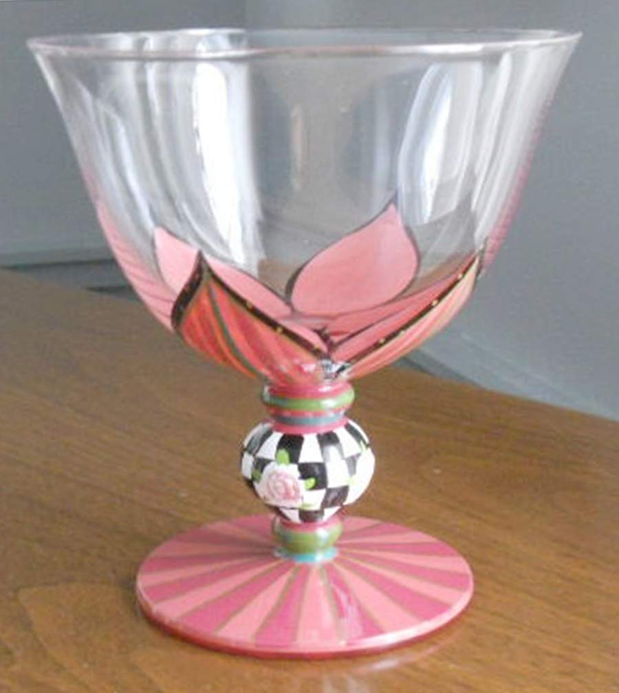 Amber Rose Glassware Sherbet by Ambiance-1