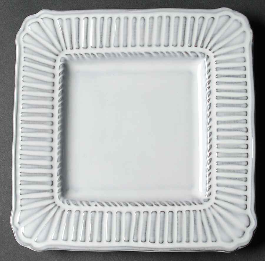 Elegance Ribbed Square Salad Plate by Ambiance-1