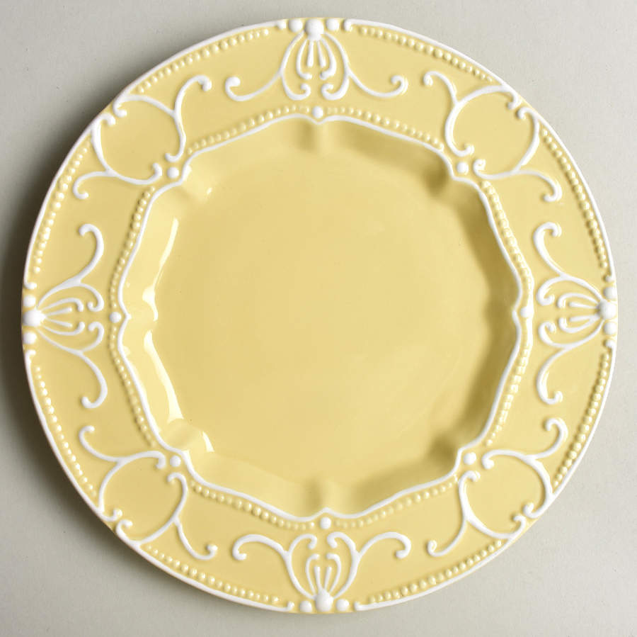 Aristocrat Yellow Salad Plate by Ambiance-1